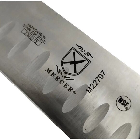 Mercer Culinary M22707 Millennia 8" Santoku Knife High Carbon Stainless Steel - Picture 2 of 6